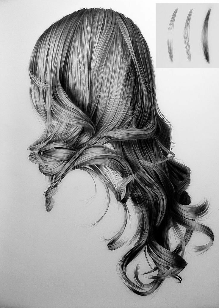 鉛筆で人物画を描く際 人の髪の毛の描き方の手順をおしえてください M Yahoo 知恵袋
