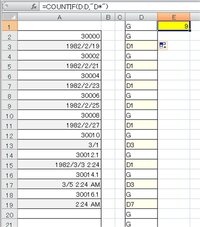 エクセルの日付の個数をカウントする関数について 指定した複数のセル内 Yahoo 知恵袋