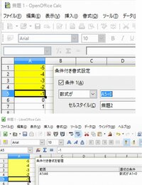 Libreofficeの条件付き書式の相対参照についての質問です 先 Yahoo 知恵袋