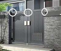 門扉が壊れました 両開き 通常は片方を地面に止めて １つだけ開いて利用 鋳物 教えて 住まいの先生 Yahoo 不動産