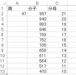 Excelでそろばんの割り算の問題を作りたいのですが 割り算関 Yahoo 知恵袋