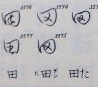 田の字を草書する時 どうやって書いてますか よく見るのは Yahoo 知恵袋