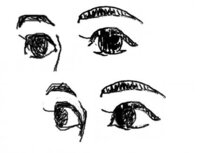 イラストを描く際に視線の方向を上手く表現できません アドバイスをお願いし Yahoo 知恵袋