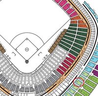東京ドームの座席が2階一塁側40ゲートd15ブロック4通路228番なのですが Yahoo 知恵袋