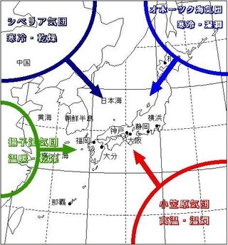 オホーツク気団 シベリア気団 小笠原気団は全て高気圧ですか Yahoo 知恵袋