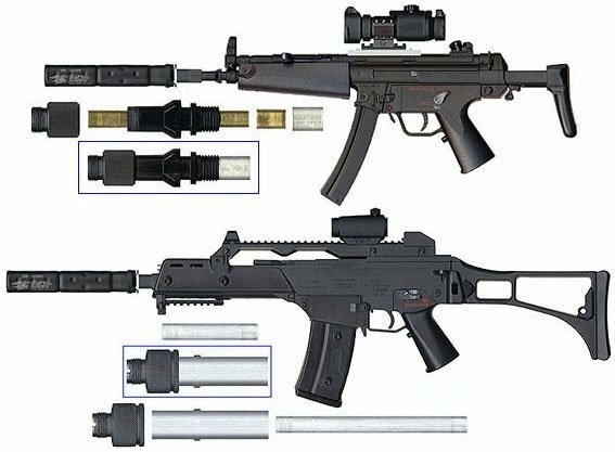 マルイライトプロのG36Cにサイレンサーやフルオートトレーサーは使用出