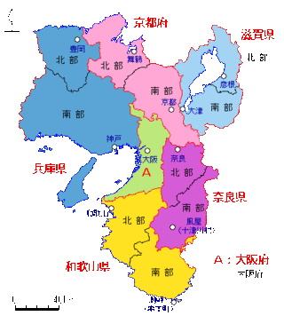 近畿地方の天気予報で 北部 中部 南部とよく聞きますが 境界線 Yahoo 知恵袋