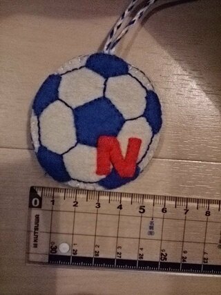 完了しました サッカーボール お守り フェルト 作り方 ただのサッカー画像