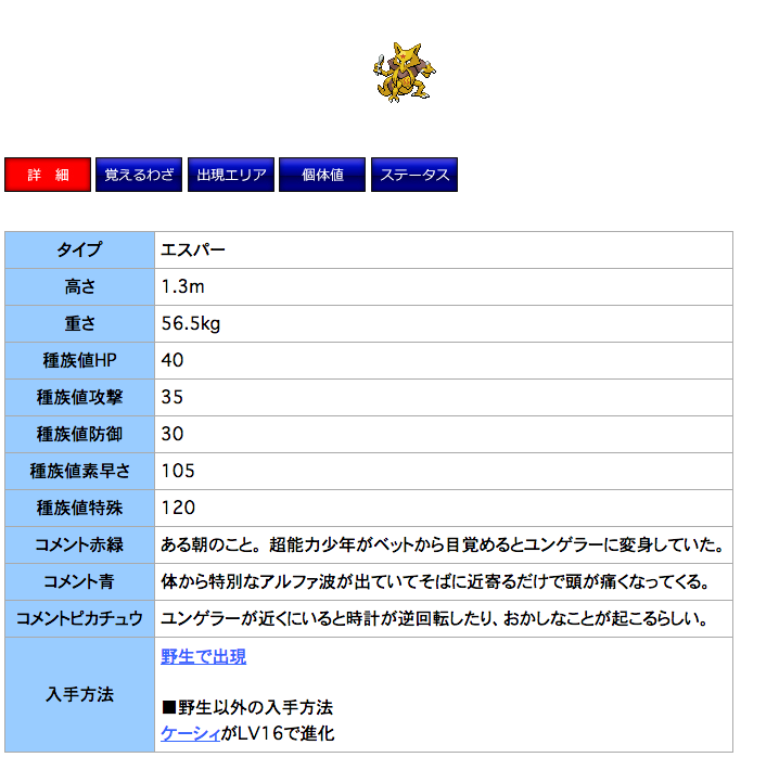 初代ポケモン図鑑のポケモンの説明が読めるサイトを知りませんか Yahoo 知恵袋