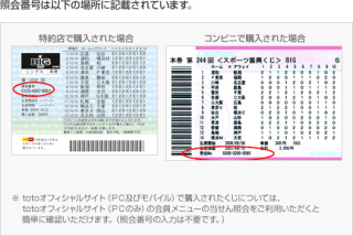 スポーツ振興100円ｂigの結果の見方で質問です当選番号が横並びに14 Yahoo 知恵袋