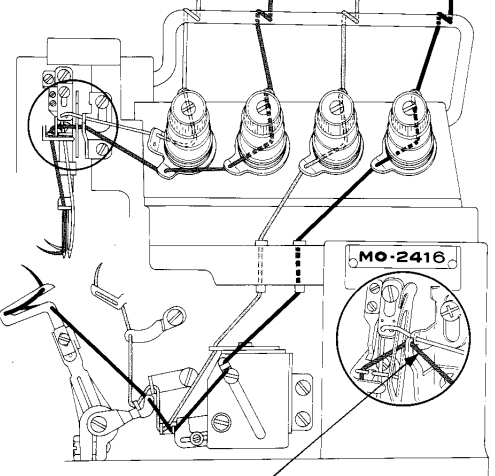 JUKIのMO-2416の工業用のロックミシンの糸の通し方を教えて下さい。説明... - Yahoo!知恵袋