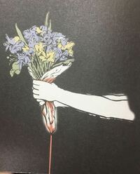 Sekainoowariのアルバムのtreeの中にある歌詞カードの花束を握 Yahoo 知恵袋