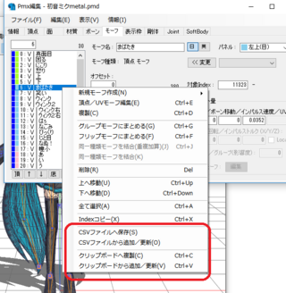 Mmdのモーフについて質問です あるmmdモデルのモーフを他のモデル Yahoo 知恵袋