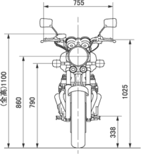 車検証にある高さ 幅はバイクのどの部分の長さでしょうか 車両はcb750 Yahoo 知恵袋