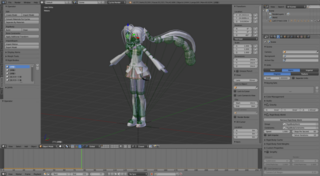 Blenderの物理演算について Mmdキャラキターに必ずと言っ Yahoo 知恵袋