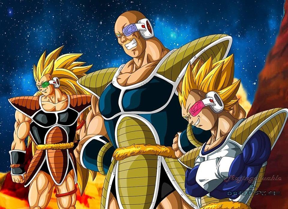 ドラゴンボールZのナッパやラディッツなとがスーパーサイヤ人に