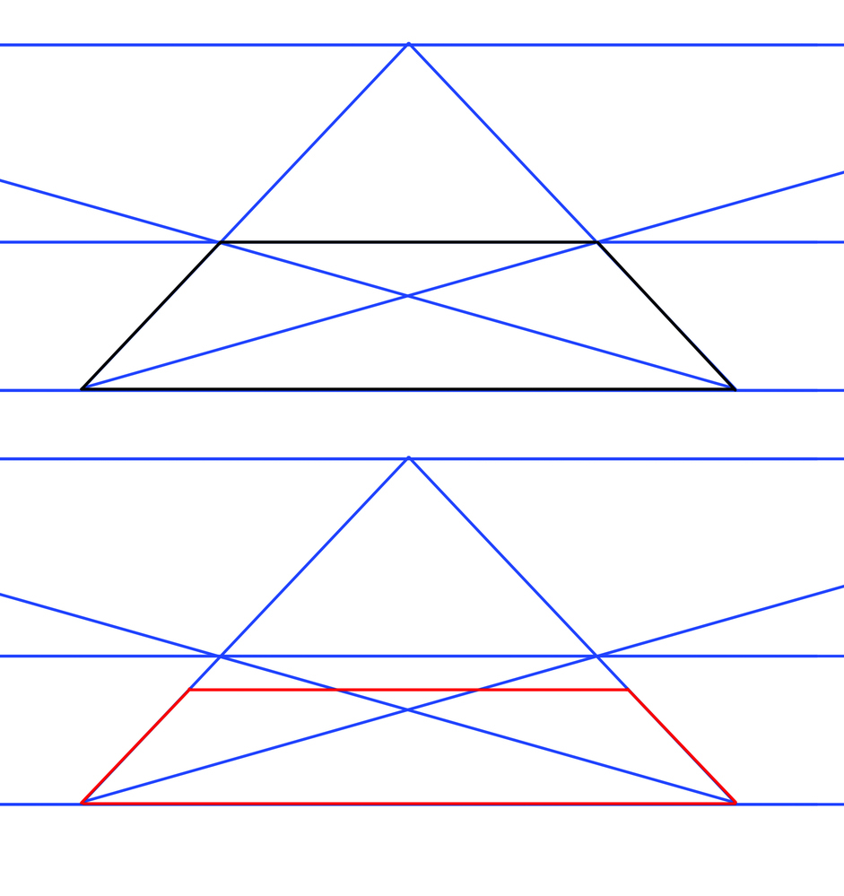 一点透視で正確な正方形の奥行きを求める方法を教えて頂きたいです Yahoo 知恵袋