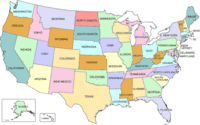 アメリカの州地図わかりやすいもの Url 教えてください州の名 Yahoo 知恵袋