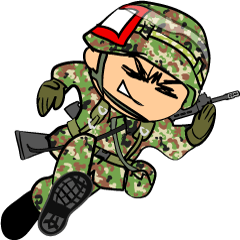 ラインのスタンプを探しています 文字が入ってなくて軍人 軍隊 Yahoo 知恵袋