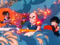 ドラゴンボールヤムチャ 天津飯 クリリン 餃子が消防士みたいになって火 Yahoo 知恵袋