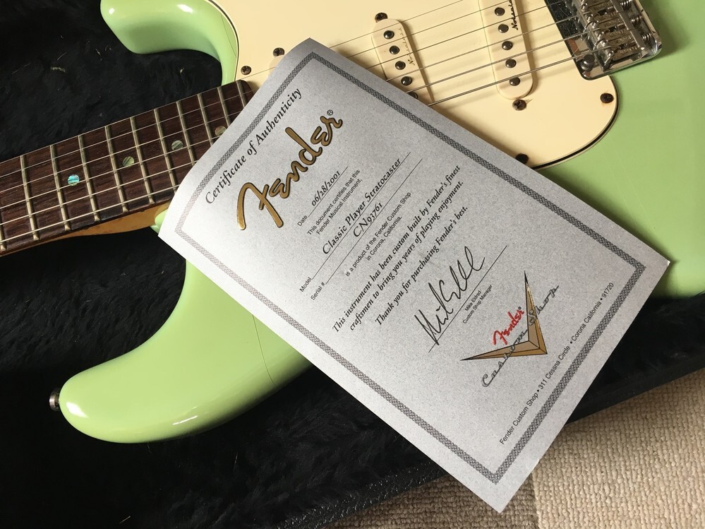 認定証 フェンダーカスタムショップ Fender Custom Shop - メルカリ