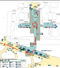東京駅 東北新幹線ホーム からグランスタに寄り 東京メトロ大手町駅 東西線 Yahoo 知恵袋
