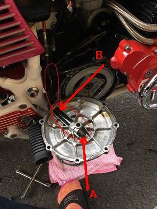 cbx400f cbr400f クラッチカバー　バフ掛け CBX400F乗りです。今クラッチカバーを交換してる途中でしたがこ