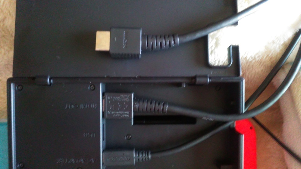 ニンテンドースイッチの件ですが液晶のやつをドックに差しても