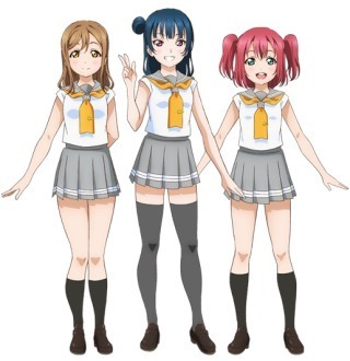 ラブライブサンシャイン1年生だけ、どうして制服の袖が無いのですか