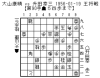 升田幸三 実力制第4代名人 が大山康晴名人 当時 に香落ちで勝った対局 Yahoo 知恵袋