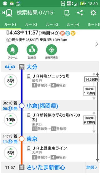 大分駅からさいたまスーパーアリーナまで 往復いくらかかりますか ちな Yahoo 知恵袋