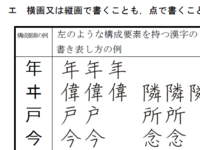 今の漢字について３画目は一にフですが 点にフでは間違いですか 文化庁か Yahoo 知恵袋