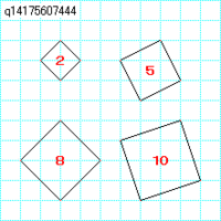 中三です 面積が2 5 8 10の正方形を作図してください という Yahoo 知恵袋