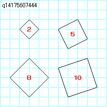 中三です 面積が2 5 8 10の正方形を作図してください という Yahoo 知恵袋