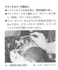 ゼファー400 クラッチレリーズシャフト