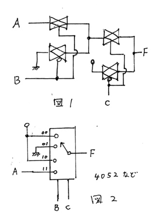 パストランジスタ論理で回路を設計すると どんな回路図になりますか 例えば 論理 Yahoo 知恵袋