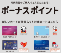 Waonpointのボーナスポイントが100pointの場合 イオンカードクレ Yahoo 知恵袋