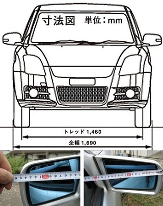 車の全幅と言うのはミラーも含んでいるのですか それともミラーをたた Yahoo 知恵袋