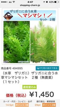 ザリガニ用にホームセンターで水草を買いましたが 調べてみると薬がのこってい Yahoo 知恵袋