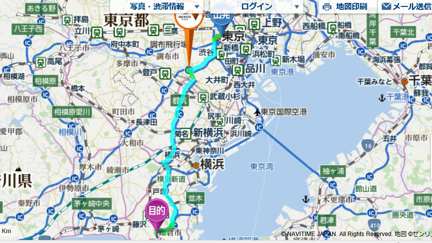 東京から鎌倉まで何分ぐらいかかる自転車で