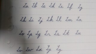筆記体の練習 大文字を含む 大文字のlがなんだかよく分からないけど その他は Yahoo 知恵袋