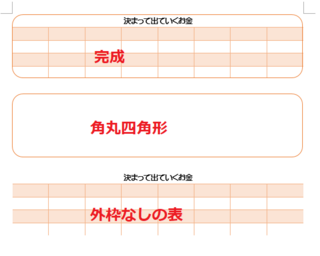 Wordでこの様な角の丸い表は作れますか 作り方を教えてください Yahoo 知恵袋