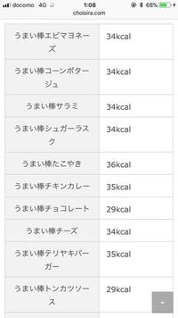 うまい棒は何キロカロリーですか カロリー Yahoo 知恵袋