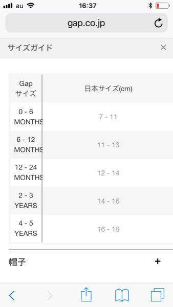 ベビーギャップの靴下のサイズ - 足の大きさ(センチ)でわかる方いま... - Yahoo!知恵袋