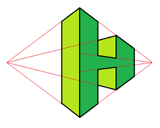 2点透視法 美術の宿題でアルファベットのhを2点透視法で書くものがあります Yahoo 知恵袋