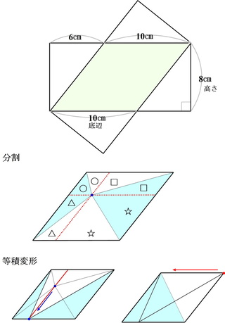 小６の問題です 縦の長さが8cm 横の長さが16cmの2つの長方形を Yahoo 知恵袋