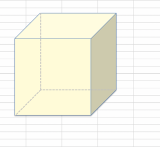 エクセルを使って立方体を書きたいのですが 図形の書式設定で高さと幅はありま Yahoo 知恵袋