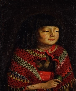 絵画ですが、作者の名前とモデルが思い出せません。結構有名な？日本画 