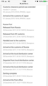 ロシアからの小包についてです 2月中旬にebayでロシアのセラーの方からバ Yahoo 知恵袋