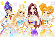アイカツフレンズの神城カレンちゃんとアイカツスターズの白鳥ひめ
